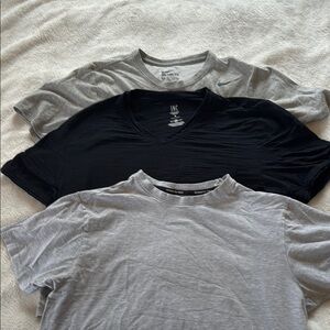 Men's Black and Gray T-Shirts